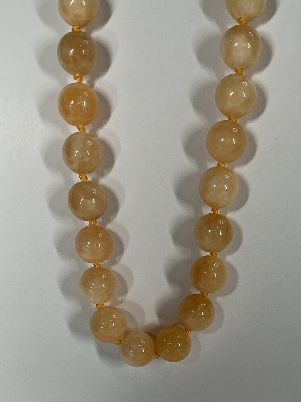 Cream Beaded Statement Necklace - Women's Jewelry - Picture 11 of 11